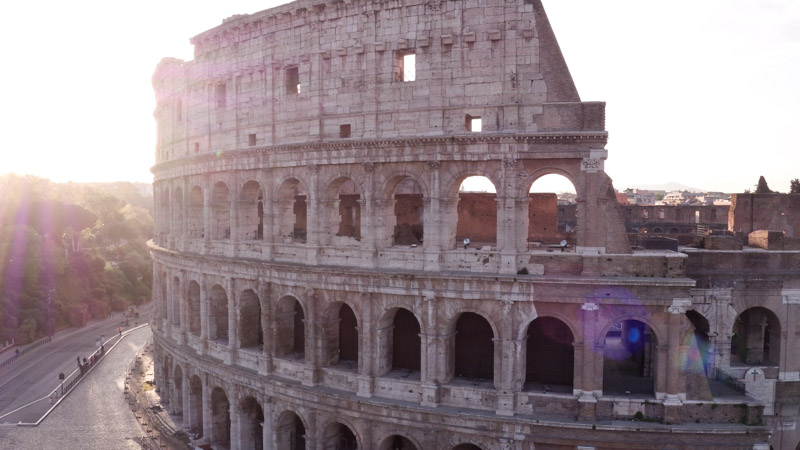 Drone Picture of Colosseo, Rome